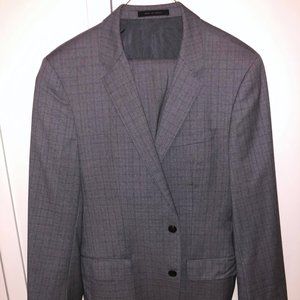 Hugo Boss Slim-fit Suit 40R/32 pants (Stone-grey)
